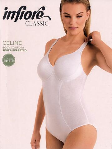 Body donna senza ferretto in cotone Infiore Cotton Touch Celine - CIAM Centro Ingrosso Abbigliamento