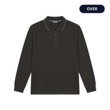 Polo uomo over a manica lunga Coveri OPL3172 3-6XL - CIAM Centro Ingrosso Abbigliamento