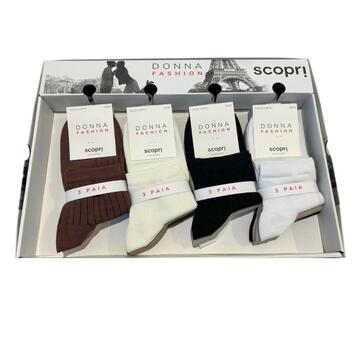 Calzino corto donna in cotone elasticizzato Scopri Prisco Ananas - CIAM Centro Ingrosso Abbigliamento