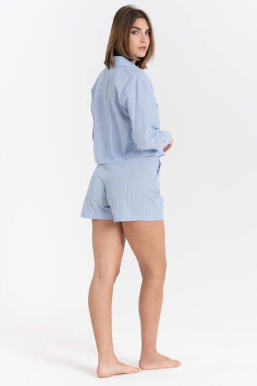 CAMICIA CROP A RIGHE FIORENZA AMADORI FM261191&nbsp;