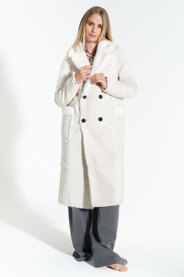 CAPPOTTO LUNGO DONNA SCAMOSCIATO FIORENZA AMADORI HW114  - CIAM Centro Ingrosso Abbigliamento