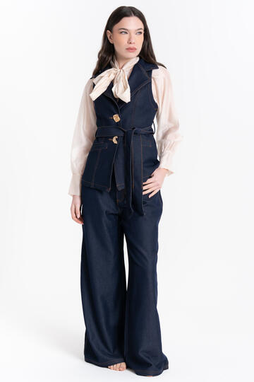 GILET DENIM CON BOTTONI GIOIELLO FIORENZA AMADORI Z-22&nbsp;