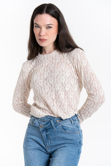 MAGLIA IN PIZZO MANICA LUNGA FIORENZA AMADORI 69152&nbsp;