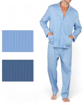 Pijama abierto de hombre en tejido de algodón E740 de Pier Mori