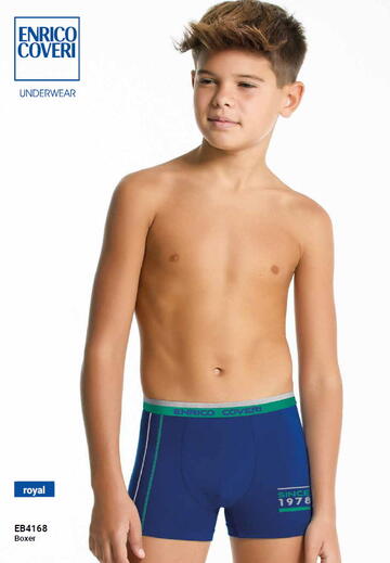 Boxer ragazzo in cotone elasticizzato Enrico Coveri EB4168 - CIAM Centro Ingrosso Abbigliamento