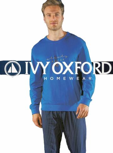 Pigiama uomo in jersey di cotone Ivy Oxford ELG4 - CIAM Centro Ingrosso Abbigliamento