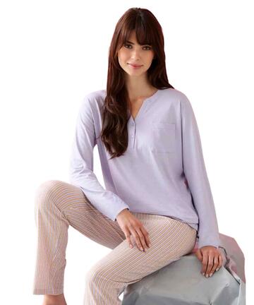 Pigiama donna in jersey di cotone Enrico Coveri EP5322 - CIAM Centro Ingrosso Abbigliamento