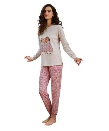 Pigiama donna in jersey di cotone caldo Enrico Coveri EP6249 - CIAM Centro Ingrosso Abbigliamento