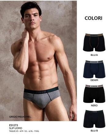 Enrico Coveri ES1273 Stretch Cotton Men's Briefs - CIAM Centro Ingrosso Abbigliamento