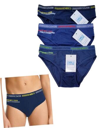 Slip ragazzo in cotone elasticizzato Enrico Coveri ES4181