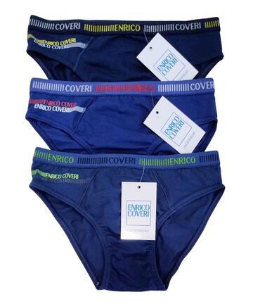Slip ragazzo in cotone elasticizzato Enrico Coveri ES4181
