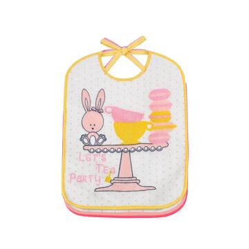 BAVETTA&nbsp;DA BAMBINA IN SPUGNA PLASTIFICATA CON LACCETTI 28x29 ELLEPI AD9629