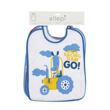 Bavetta da bambino in spugna con elastico 27x35 Ellepi AD9759 - CIAM Centro Ingrosso Abbigliamento