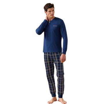 Enrico Coveri EP1214 Men's Seraph Pajamas in Cotton Jersey - CIAM Centro Ingrosso Abbigliamento