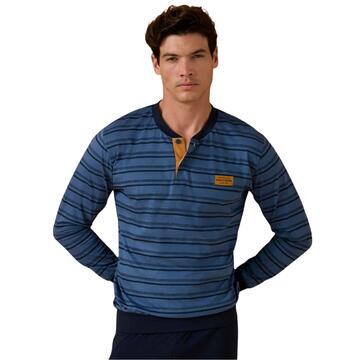 Enrico Coveri EP1222 Men's Seraph Pajamas in Cotton Jersey - CIAM Centro Ingrosso Abbigliamento