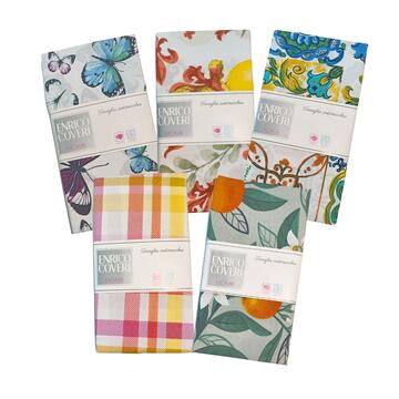 TOVAGLIA ANTIMACCHIA FANTASIA 12 POSTI ENRICO COVERI 140X230 - CIAM Centro Ingrosso Abbigliamento