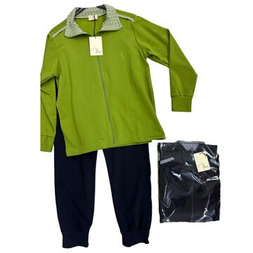 TUTA DONNA FELPATA FULL ZIP FLORA FF2529  - CIAM Centro Ingrosso Abbigliamento