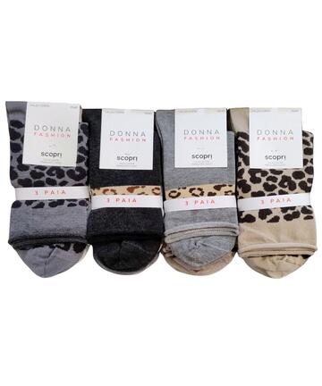 Calzino donna smollato in caldo cotone Scopri Prisco Fit TRI-PACK - CIAM Centro Ingrosso Abbigliamento