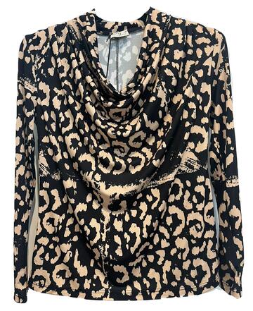 MAGLIA DONNA DRAPPO MANICA LUNGA ANIMALIER FLORA 3968/F  - CIAM Centro Ingrosso Abbigliamento