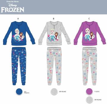 Pigiama da bambina in jersey di cotone Disney Frozen FR0281 - CIAM Centro Ingrosso Abbigliamento