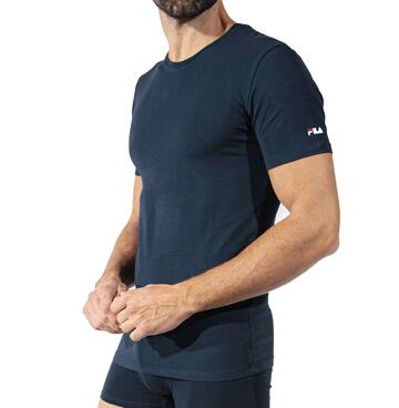 Мужская футболка с круглым вырезом Fila FU5231 из эластичного хлопка - CIAM Centro Ingrosso Abbigliamento