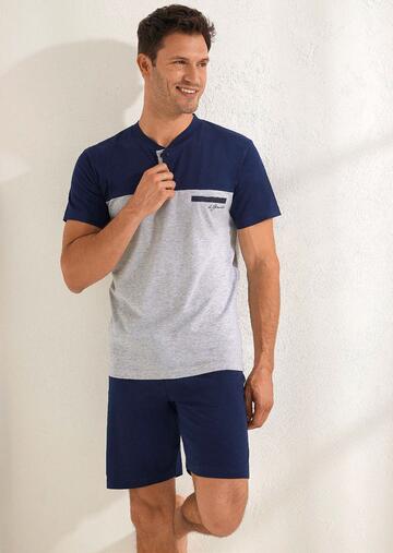 Men's short cotton jersey pajamas Il Granchio GP1123 - CIAM Centro Ingrosso Abbigliamento