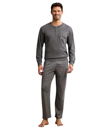 Pigiama uomo in jersey di cotone caldo Il Granchio GP2085 - CIAM Centro Ingrosso Abbigliamento