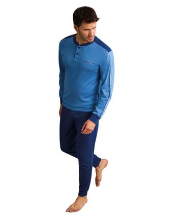 Pigiama uomo in jersey di cotone caldo Il Granchio GP2086 - CIAM Centro Ingrosso Abbigliamento
