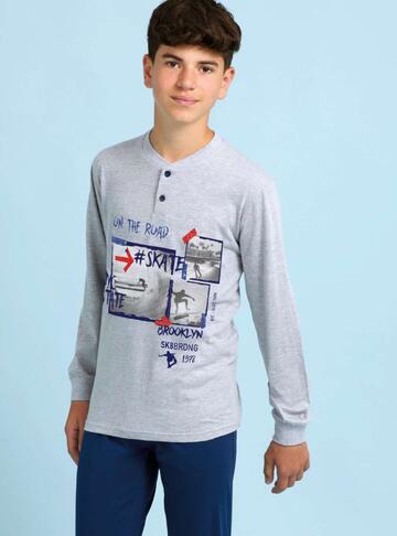 Pigiama da ragazzo in jersey di cotone Il Granchietto GP4101 - CIAM Centro Ingrosso Abbigliamento