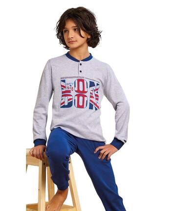 Pigiama da ragazzo in caldo cotone Il Granchietto GP4137 - CIAM Centro Ingrosso Abbigliamento