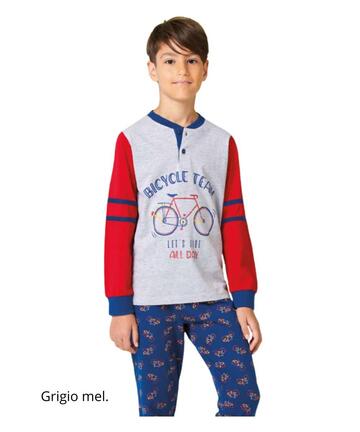 Pigiama da bambino in jersey di cotone Il Granchietto GP4145