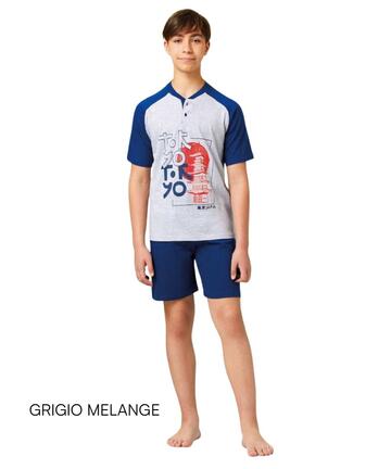 Pigiama corto da ragazzo in jersey di cotone Il Granchietto GP4157 - CIAM Centro Ingrosso Abbigliamento