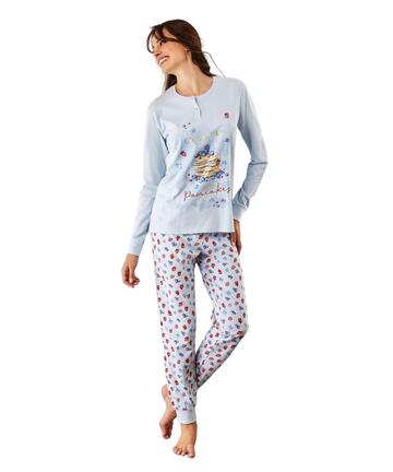 Pigiama donna in jersey di cotone Il Granchio Lady GP5119