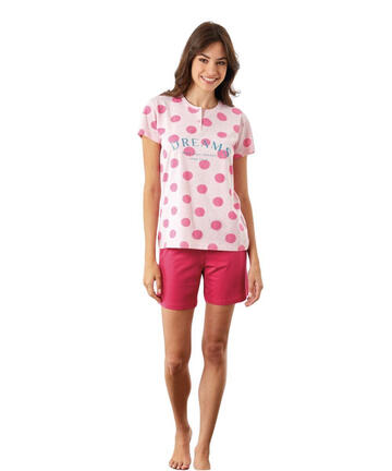 Pigiama donna a manica corta in jersey di cotone Il Granchio Lady GP5133