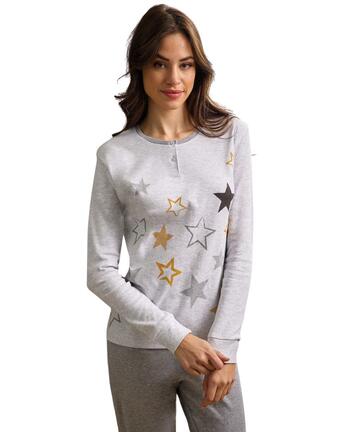 Pigiama donna in jersey di cotone caldo Il Granchio Lady GP6101 - CIAM Centro Ingrosso Abbigliamento