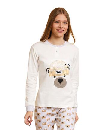 Pigiama da ragazza in CALDO cotone Il Granchietto GP7116 - CIAM Centro Ingrosso Abbigliamento