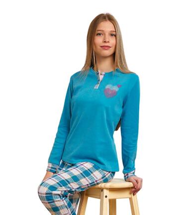 Pigiama da ragazza in CALDO cotone Il Granchietto GP7118 - CIAM Centro Ingrosso Abbigliamento
