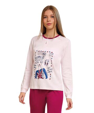 Pigiama da ragazza in CALDO cotone Il Granchietto GP7119 - CIAM Centro Ingrosso Abbigliamento