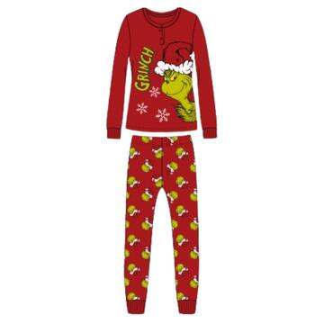 GRINCH WOMEN'S LONG INTERLOCK PAJAMAS GRD2679