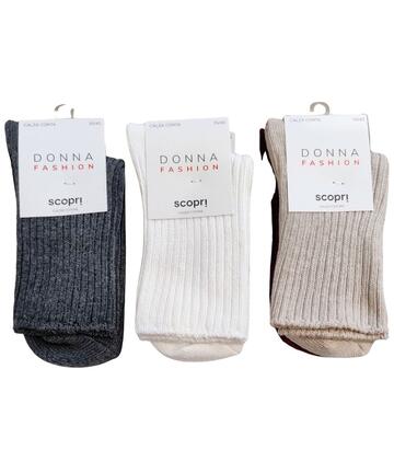 Women's short socks in warm ribbed cotton. Discover Prisco Giorgia. - CIAM Centro Ingrosso Abbigliamento