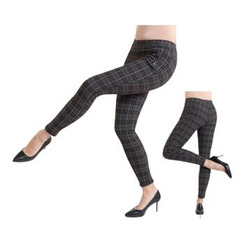 LEGGINGS DONNA FELPATO QUADRETTATO GLADYS PD1928 - CIAM Centro Ingrosso Abbigliamento