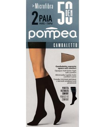 Women's microfiber knee-highs Pompea art. Micro 50 (2 PAIRS) - CIAM Centro Ingrosso Abbigliamento