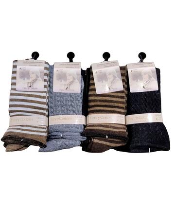Calzettone lungo donna in caldo cotone Henry Cotton's HT20321 TRI-PACK