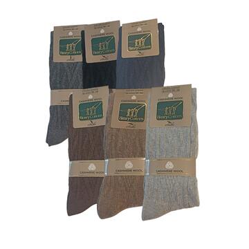 Calza da uomo lunga in cashmere e lana Henry Cotton's HC37714 lavorato