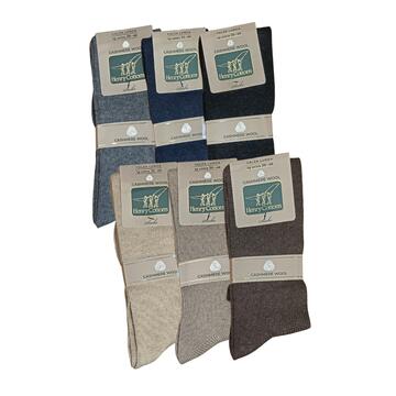 Calza da uomo lunga in cashmere e lana Henry Cotton's HC37114 liscio 