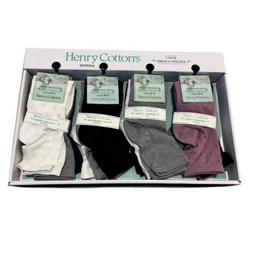 Calzino corto donna in viscosa Henry Cotton's HF60811 TRI-PACK