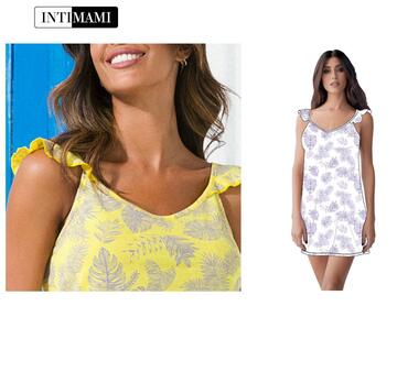 Intimami ID1164 wide-shoulder cotton jersey dress - CIAM Centro Ingrosso Abbigliamento