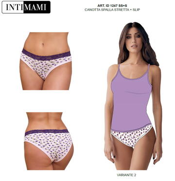 Women's set with modal cotton tank top and Intimami briefs ID1247 - CIAM Centro Ingrosso Abbigliamento