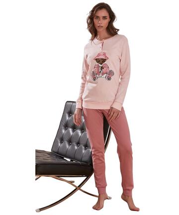Pigiama donna in jersey di cotone caldo Intimami ID1416 - CIAM Centro Ingrosso Abbigliamento