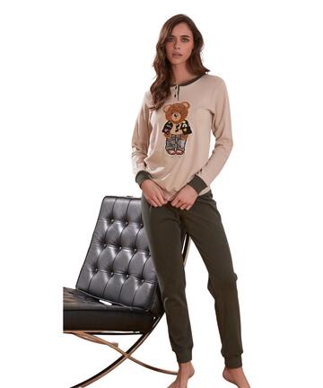 Pigiama donna in jersey di cotone caldo Intimami ID1418 - CIAM Centro Ingrosso Abbigliamento